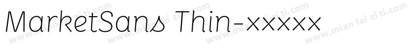 MarketSans Thin字体转换